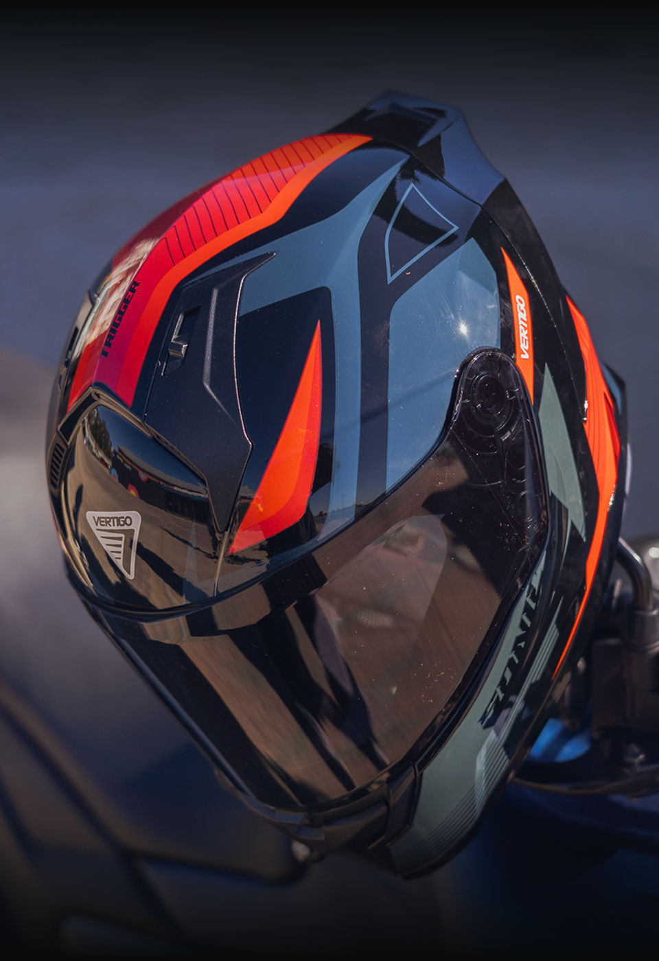 Casco Vértigo integral graficado