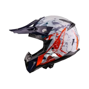 X TURBO KIDS GRAFICADO BLANCO/ROJO/AZUL - brillo